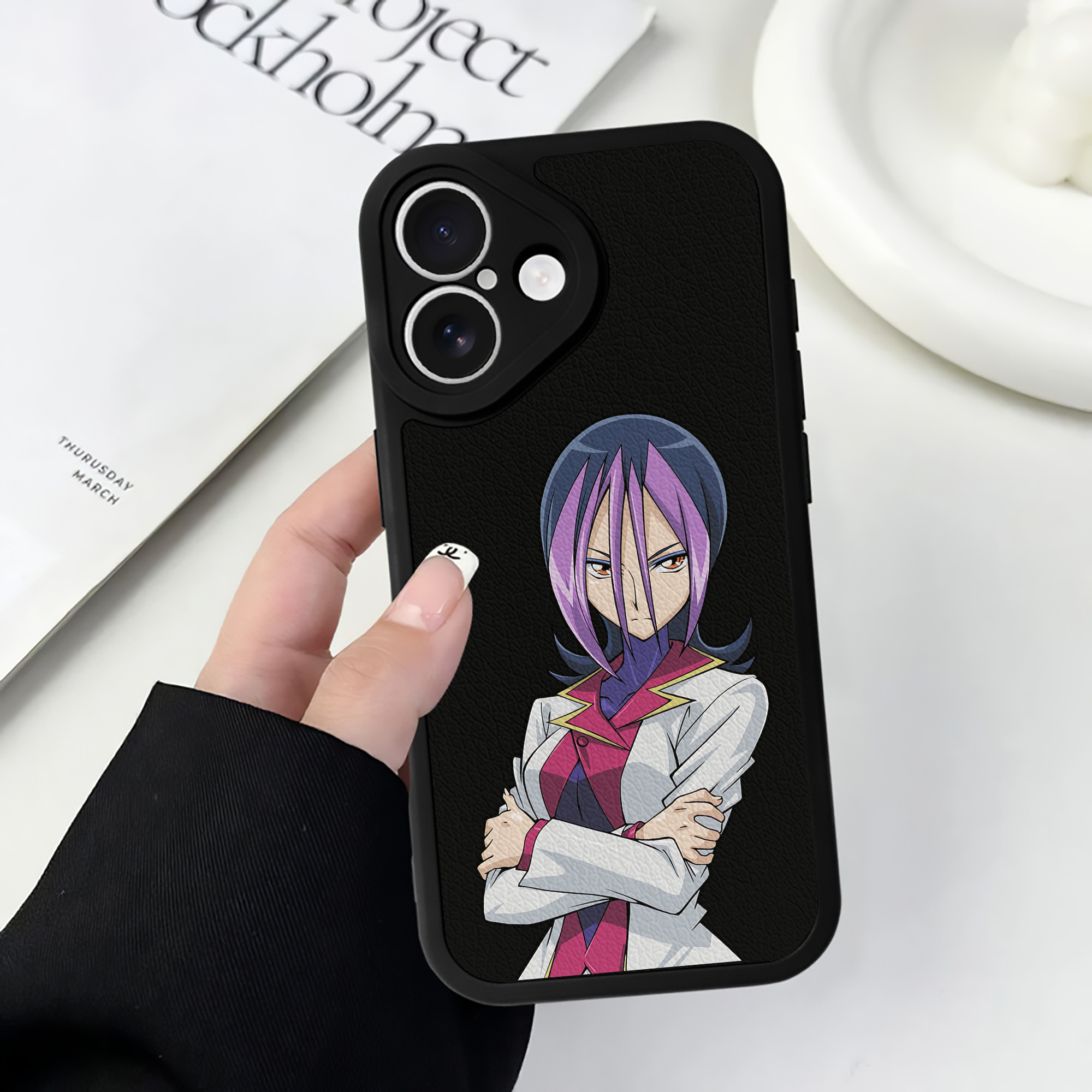 遊☆戯☆王 Yu-Gi-Oh! 【iPhone 16シリーズ対応】シリコンスマホケース（レザー調） 材質：シリコン